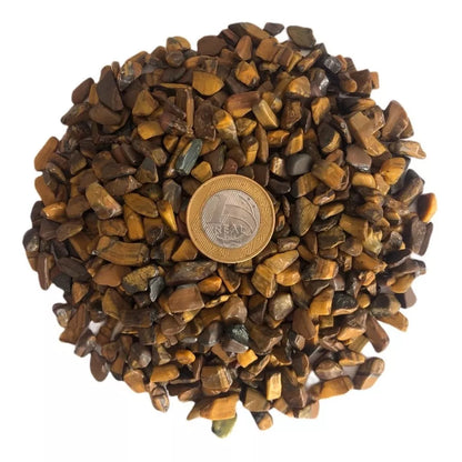 Cascalho De Pedra Olho De Tigre - 500g