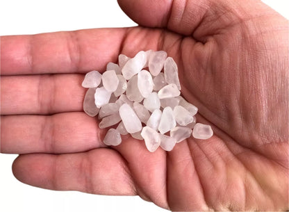 Cascalho De Pedra Quartzo Rosa Natural Rolada 500g