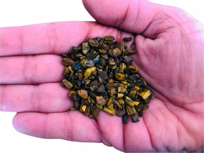 Cascalho De Pedra Olho De Tigre Natural Miúdo 01 - 500g