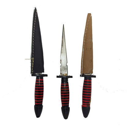 Punhal 32 cm Preto/ Vermelho Exú - Loja Velas de 7 Dias